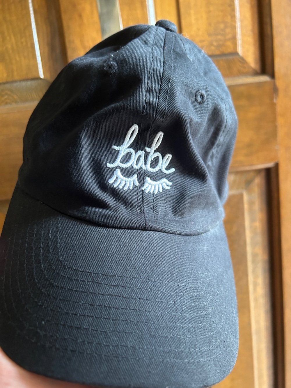 Unbranded Black "Babe" Embroidered Dad Hat